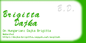 brigitta dajka business card